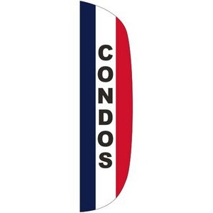"CONDOS" 3' x 15' Message Flutter Flag