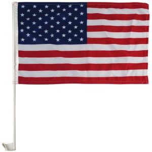 11" x 18" Economy US Car Flag - Imported
