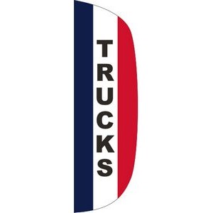 "TRUCKS" 3' x 10' Message Flutter Flag