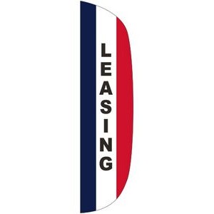 "LEASING" 3' x 12' Message Flutter Flag