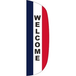 "WELCOME" 3' x 10' Message Flutter Flag