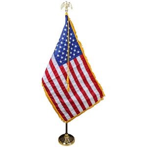 7' US Indoor Parade Set with 3' x 5' Nylon Flag