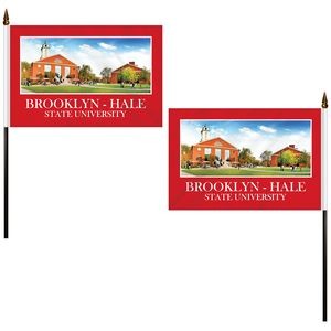 6" x 9" Double Sided Polyester Stick Flag