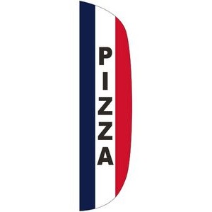 "PIZZA" 3' x 15' Message Flutter Flag