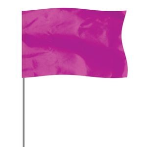 Purple 5" x 8" Marker Flag on a 36" Wire