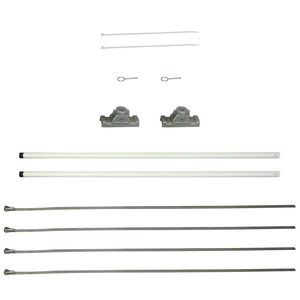 18" Single Economy Fiberglass Mounting Sets for Ave. Banners