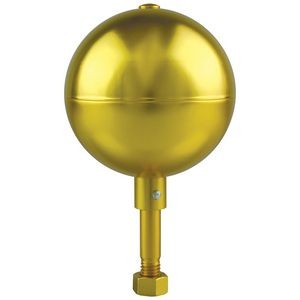 10" Gold Anodized Aluminum Ball Ornament