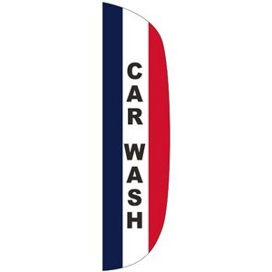 "CAR WASH" 3' x 12' Message Flutter Flag