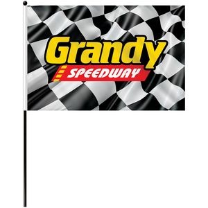 12"x 18" Single Reverse Polyester Stick Flags