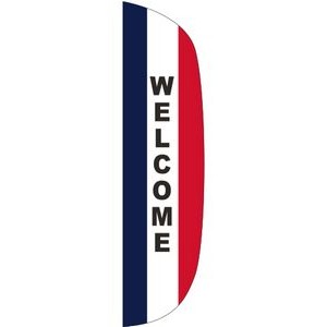"WELCOME" 3' x 12' Message Flutter Flag