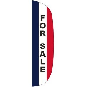 "FOR SALE" 3' x 15' Message Flutter Flag