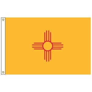 New Mexico 4' x 6' Nylon Flag w/ Heading & Grommets