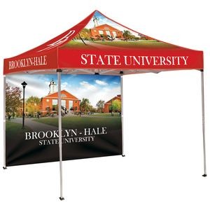 10' Square Canopy Tent W/One Full Double Sided Wall