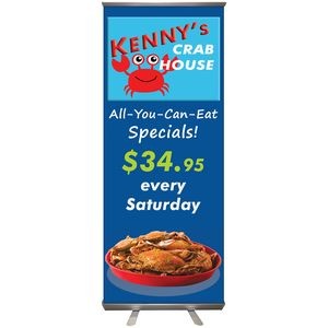 32" x 79" Custom Digitally Printed Retractable Banner Stand