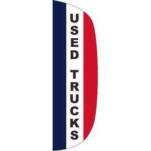 "USED TRUCKS" 3' x 10' Message Flutter Flag