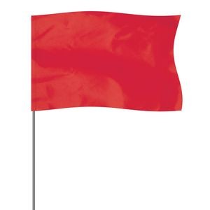 Red 5" x 8" Marker Flag on a 36" Wire