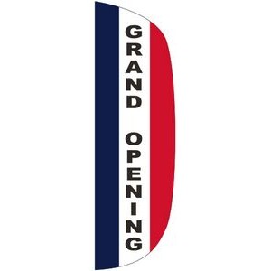 "GRAND OPENING" 3' x 10' Message Flutter Flag
