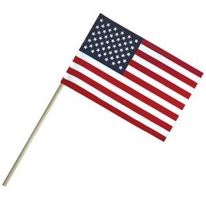 4" x 6" Economy Cotton U.S. Stick Flags on a 10" Dowel