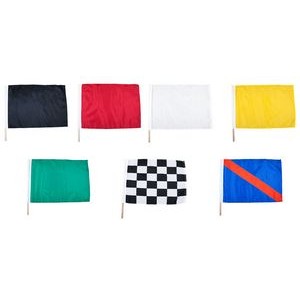 24" x 30" Polyester Mounted Auto Racing Flag Set