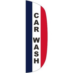 "CAR WASH" 3' x 10' Message Flutter Flag