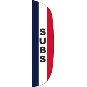 "SUBS" 3' x 15' Message Flutter Flag