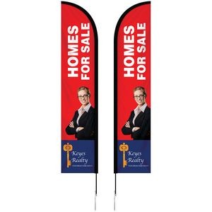 10' Double Sided Portable Half Drop Banner w/ Hardware Set