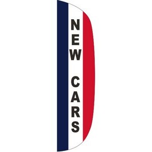 "NEW CARS" 3' x 12' Message Flutter Flag