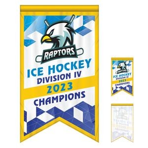 3' x 5' Championship Banner Single Sided Dove Tail Cut