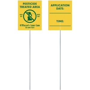 5" x 4" Corrugated Value Posting Signs - Two Sided Print