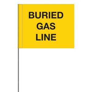 Generic Message Marking Flags - Buried Gas Line Generic Message Marking Flags - Sewer