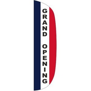 "GRAND OPENING" 3' x 12' Message Flutter Flag