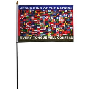 12" x 18" Nations Stick Flag