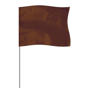 Brown 4" x 5" Marker Flag on a 36" Wire
