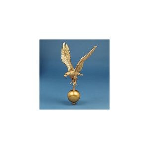 Gold Aluminum Eagle - 16" Wingspan w/ Gold Ball Base