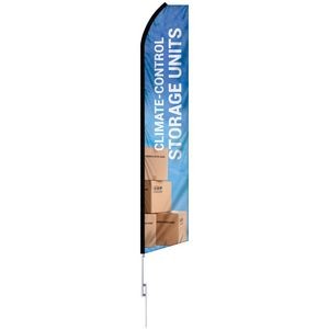 12' Digitally Printed Custom Swooper Banner w/ 15' Swooper Pole
