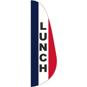 "LUNCH" 3' x 10' Message Feather Flag
