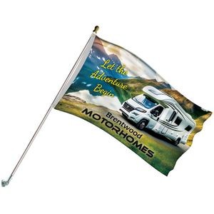 Deluxe Kit with 3' x 5' Flag and Silver Bracket