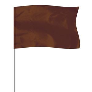 Brown 5" x 8" Marker Flag on a 36" Wire