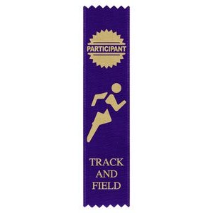 Track & Field Ribbon Participant, 1"x"