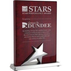 Stand Up Rosewood Star Medal - Plaque, Award Trophy, x