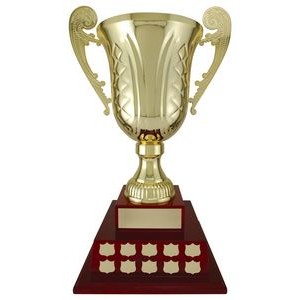 Mancini Cup - Piano Base -Rosewood/Silver, Award Trophy, 25"