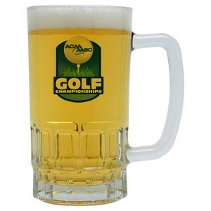 Sublimated Glass Beer Stein, Award Trophy, 16oz / 473ml