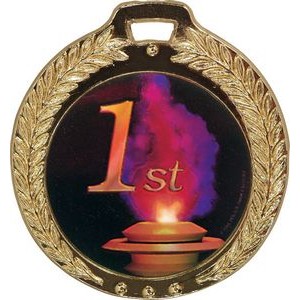 Wreath Medal - Bright Gold, 2