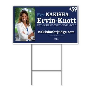 Political Yard Signs 24'' x 18" - Double-Sided