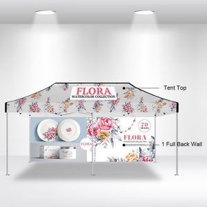 10x20 Canopy Full Package A2 with Double Sided Full Wall