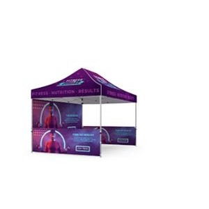 10x15 Canopy Full Package B2 with Double Sided Full Wall & Half Walls