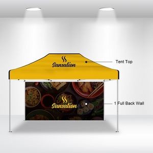 10x15 Canopy Full Package A with Single Sided Full Wall