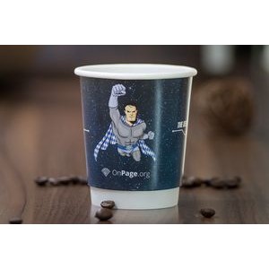 8 Oz. Full Color, Full Coverage, Double Wall Printed Cups