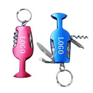 Multifunction Tools Keychain - Wine Goblet