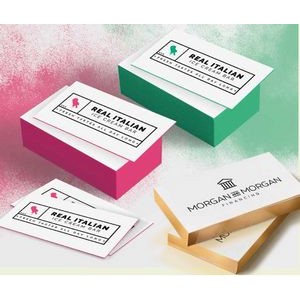 32 Point Uncoated Painted EDGE Full Color Business Card w/2 Side Print